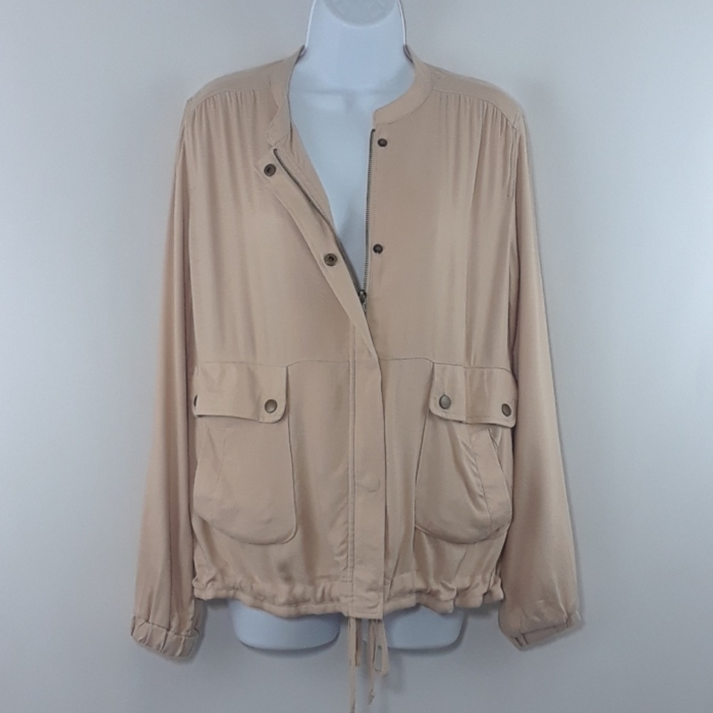Bar lll Tan Lightweight Utility Style Jacket SM